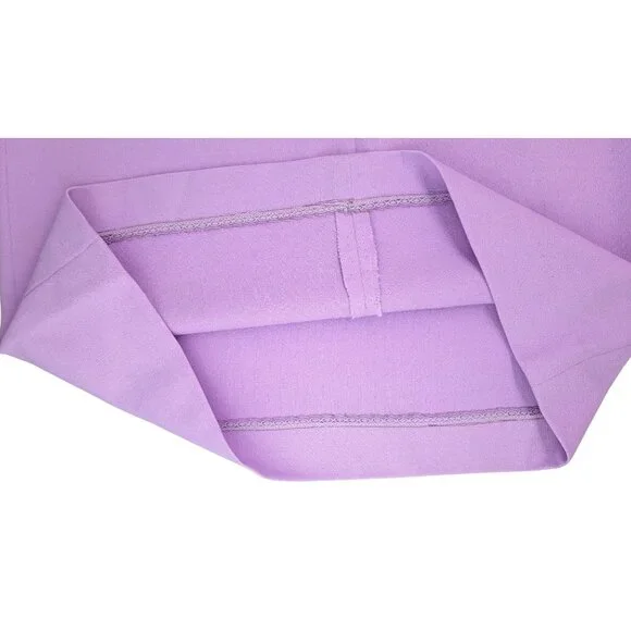 Vintage Handmade Lavender Shift Dress Butterfly 1970s Polyester Size Large Lace - Picture 7 of 12